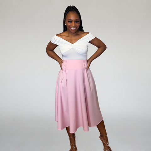 Bloom Boss Pleated Midi Skirt