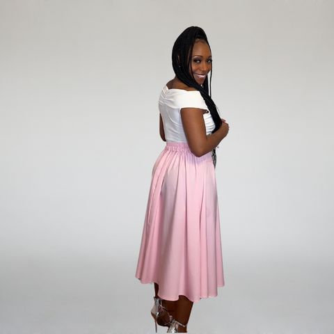 Bloom Boss Pleated Midi Skirt