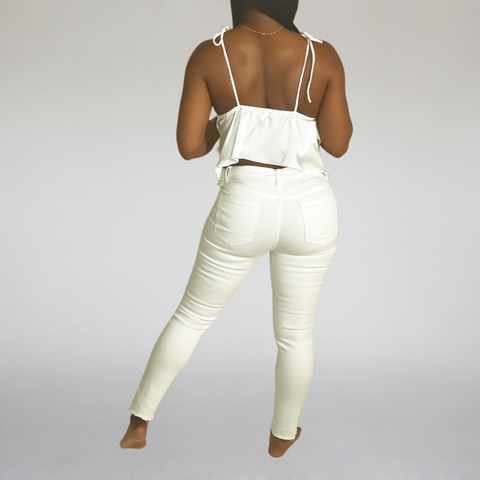 Made You Look Ruffle Halter Top